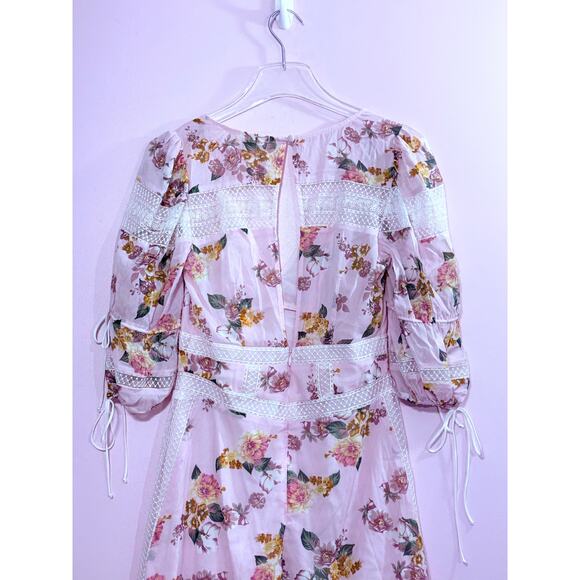 For Love & Lemons Isadora Mini Dress in Blush Size Small - Picture 4 of 10